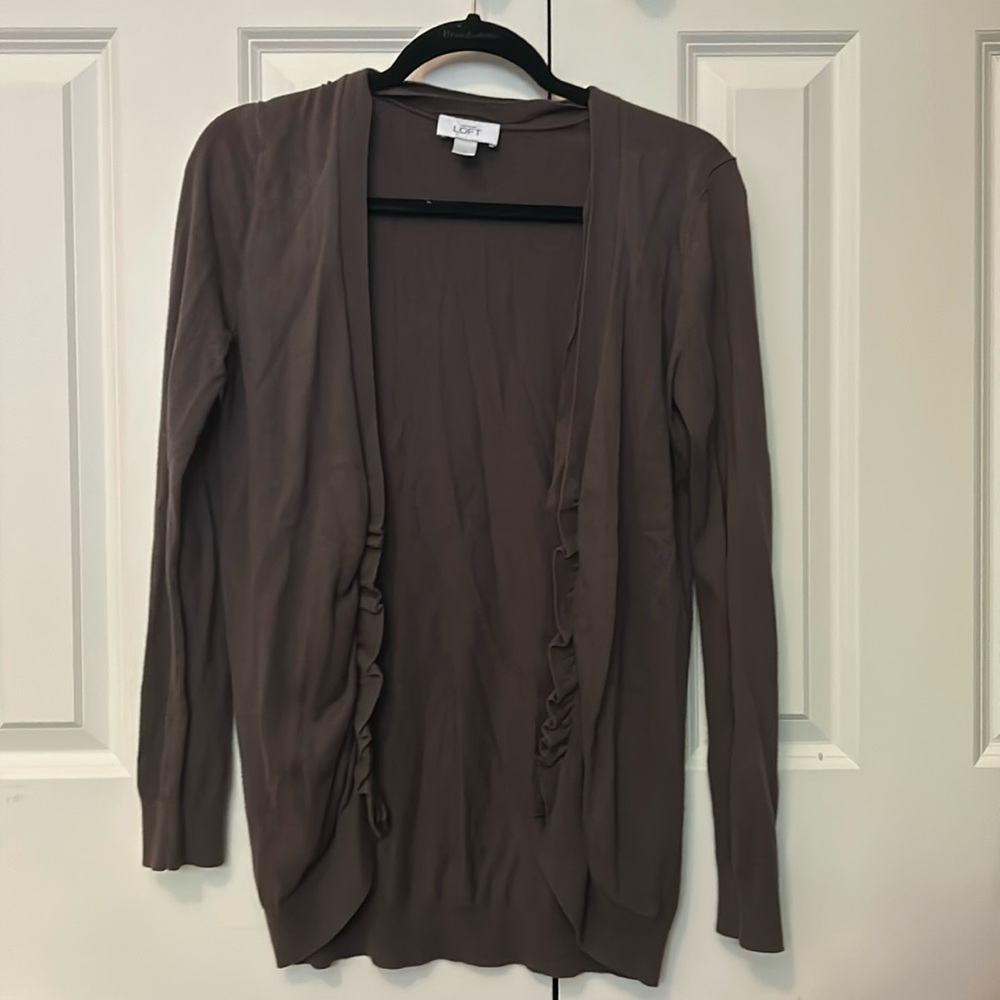 LOFT brown cardigan